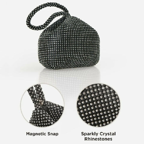 Shiny Triangle Rhinestone Evening Bag